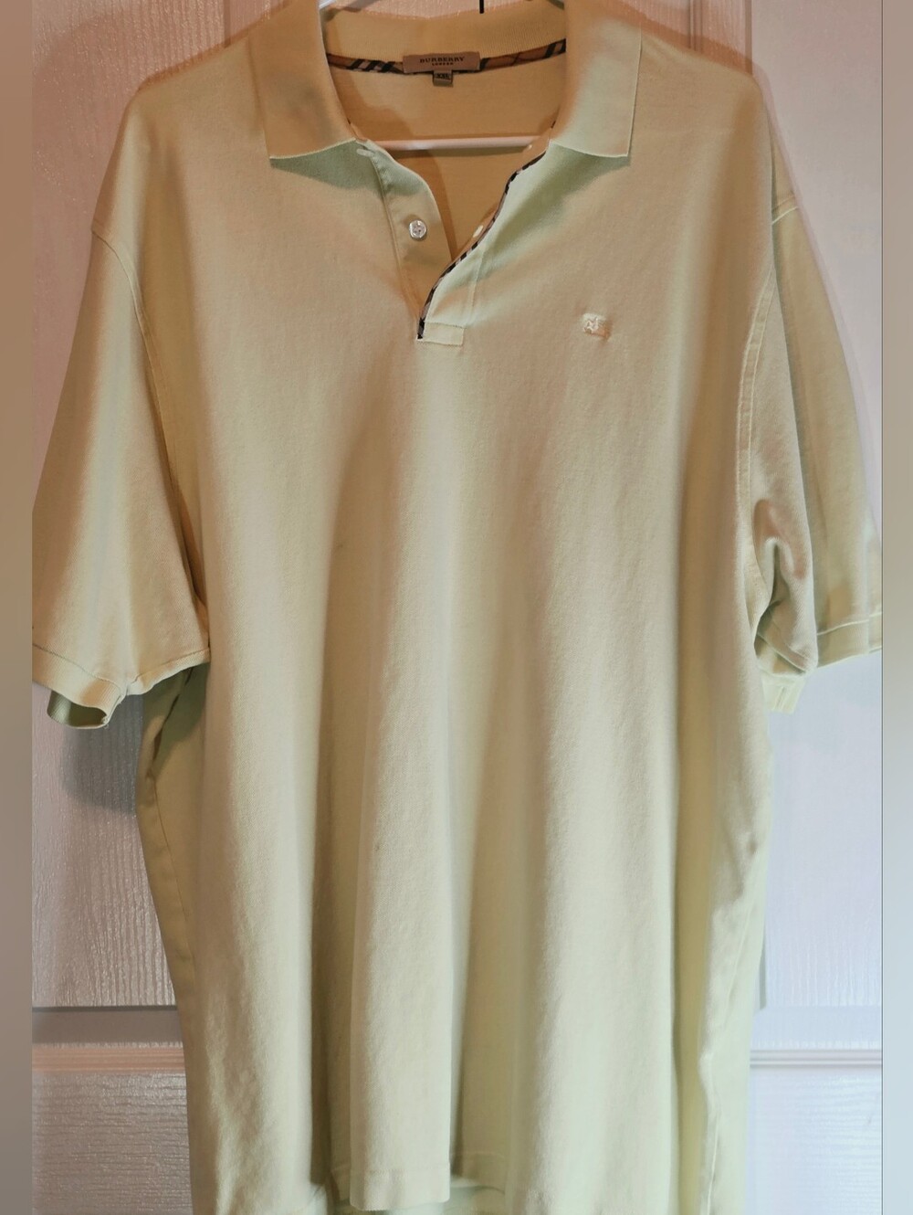 Burberry London Men's XXL Yellow Polo